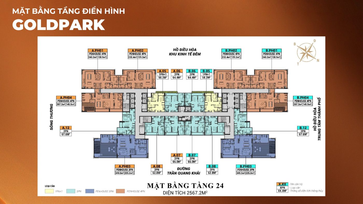 Mặt bằng tầng 24